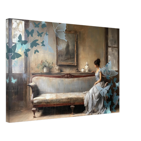 "Whispers of Solitude" – Romantic Realism with a Surreal Twist - Canvas - 40x60 cm / 16x24″ - 