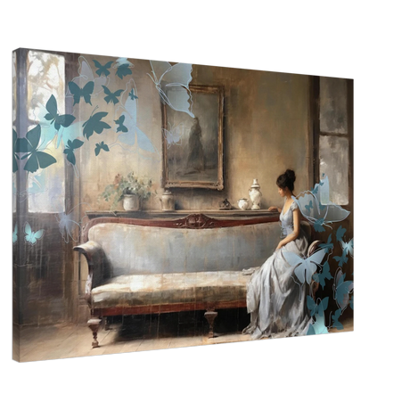 "Whispers of Solitude" – Romantic Realism with a Surreal Twist - Canvas - 60x90 cm / 24x36″ - 
