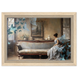 "Whispers of Solitude" – Romantic Realism with a Surreal Twist - Framed Canvas - 20x30 cm / 8x12″ - Wood frame