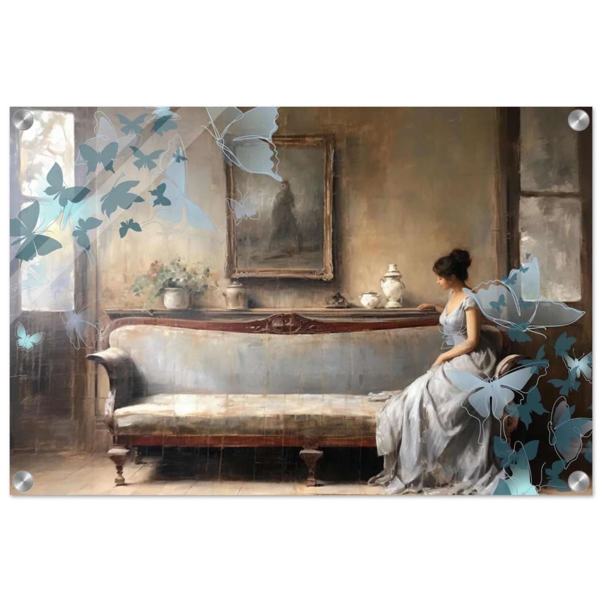 "Whispers of Solitude" – Romantic Realism with a Surreal Twist - Acrylic Print - 40x60 cm / 16x24″ - 