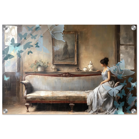 "Whispers of Solitude" – Romantic Realism with a Surreal Twist - Acrylic Print - 40x60 cm / 16x24″ - 