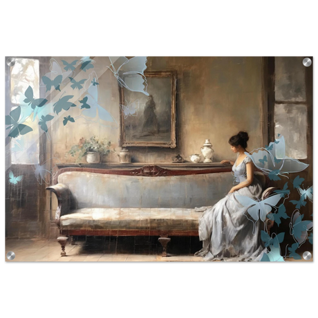 "Whispers of Solitude" – Romantic Realism with a Surreal Twist - Acrylic Print - 50x75 cm / 20x30″ - 