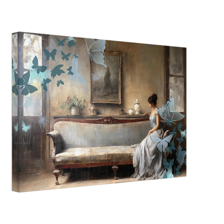 "Whispers of Solitude" – Romantic Realism with a Surreal Twist - Canvas - 30x45 cm / 12x18″ - 