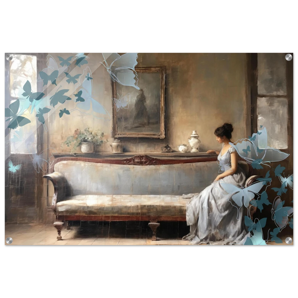 "Whispers of Solitude" – Romantic Realism with a Surreal Twist - Acrylic Print - 60x90 cm / 24x36″ - 