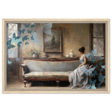 "Whispers of Solitude" – Romantic Realism with a Surreal Twist - Framed Canvas - 40x60 cm / 16x24″ - Wood frame