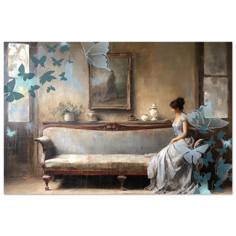 "Whispers of Solitude" – Romantic Realism with a Surreal Twist - Fine Art Poster - 30x45 cm / 12x18″ - 