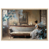 "Whispers of Solitude" – Romantic Realism with a Surreal Twist - Framed Canvas - 60x90 cm / 24x36″ - Wood frame