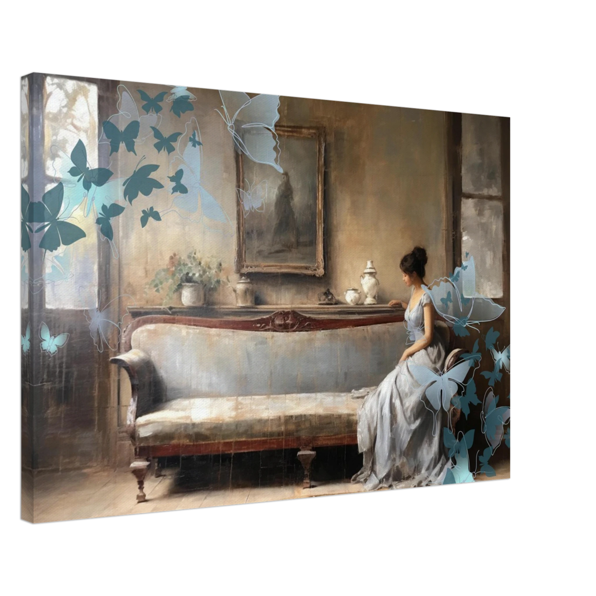 "Whispers of Solitude" – Romantic Realism with a Surreal Twist - Canvas - 50x75 cm / 20x30″ - 