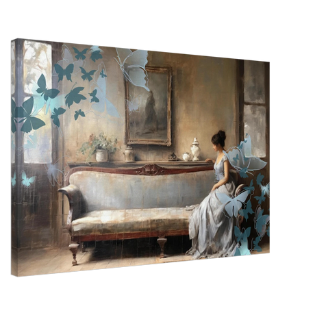 "Whispers of Solitude" – Romantic Realism with a Surreal Twist - Canvas - 50x75 cm / 20x30″ - 