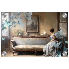 "Whispers of Solitude" – Romantic Realism with a Surreal Twist - Acrylic Print - 20x30 cm / 8x12″ - 