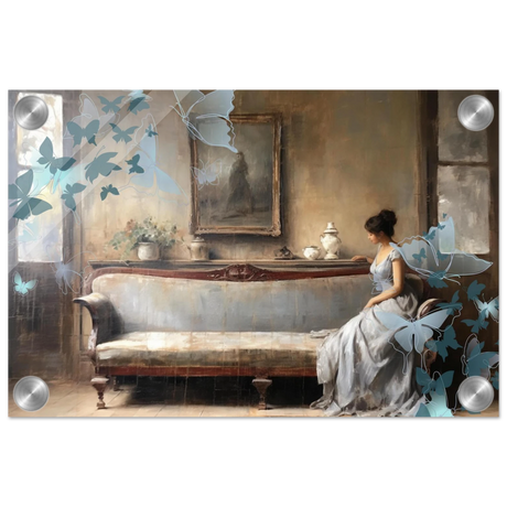 "Whispers of Solitude" – Romantic Realism with a Surreal Twist - Acrylic Print - 20x30 cm / 8x12″ - 