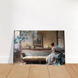 "Whispers of Solitude" – Romantic Realism with a Surreal Twist - Brushed Aluminum Print - 20x30 cm / 8x12″ - 