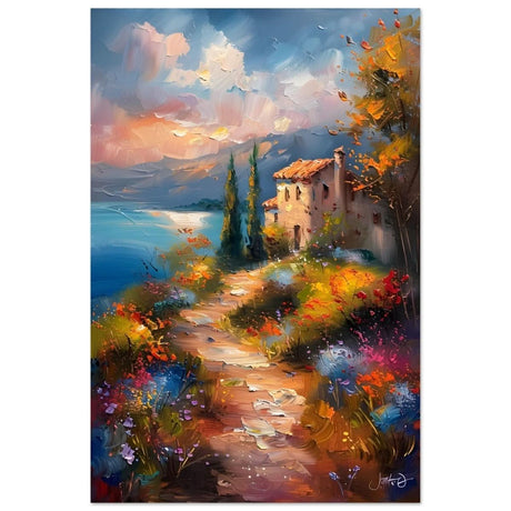 Whispers of Spring: A Coastal Haven | Da Vinci Arts Nature Collection | Wall art print - Aluminum Print - 30x45 cm / 12x18″ - 