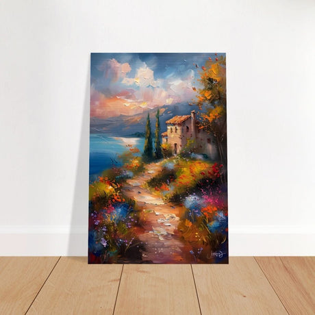 Whispers of Spring: A Coastal Haven | Da Vinci Arts Nature Collection | Wall art print - Brushed Aluminum Print - 50x75 cm / 20x30″ - 