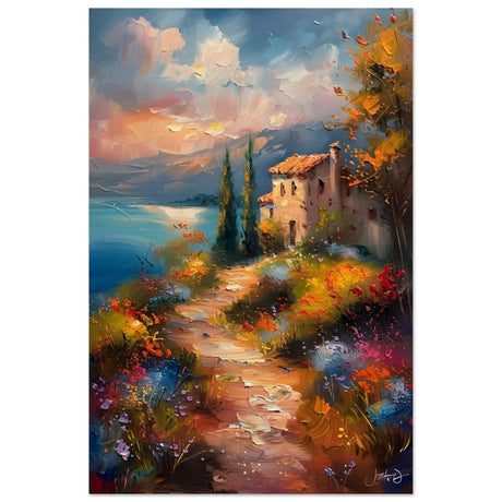 Whispers of Spring: A Coastal Haven | Da Vinci Arts Nature Collection | Wall art print - Wood Prints - 30x45 cm / 12x18″ - 