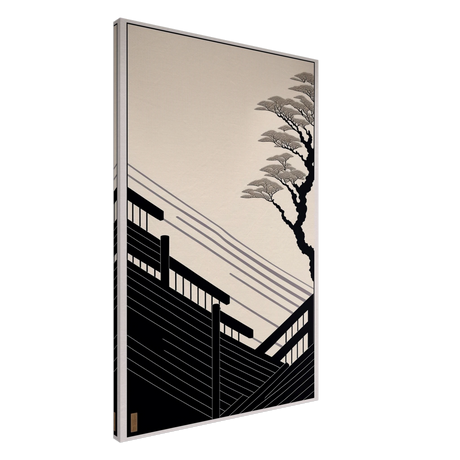 Whispers of Stillness | Japanese - inspired minimalist Wall art Print - Canvas - 60x90 cm / 24x36″ - 