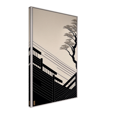 Whispers of Stillness | Japanese - inspired minimalist Wall art Print - Canvas - 40x60 cm / 16x24″ - 