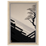 Whispers of Stillness | Japanese - inspired minimalist Wall art Print - Framed Canvas - 30x45 cm / 12x18″ - Wood frame
