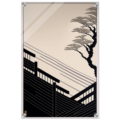Whispers of Stillness | Japanese - inspired minimalist Wall art Print - Acrylic Print - 40x60 cm / 16x24″ - 