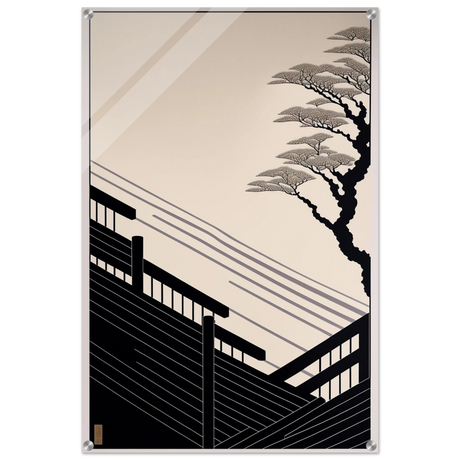 Whispers of Stillness | Japanese - inspired minimalist Wall art Print - Acrylic Print - 60x90 cm / 24x36″ - 
