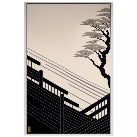 Whispers of Stillness | Japanese - inspired minimalist Wall art Print - Fine Art Poster - 30x45 cm / 12x18″ - 