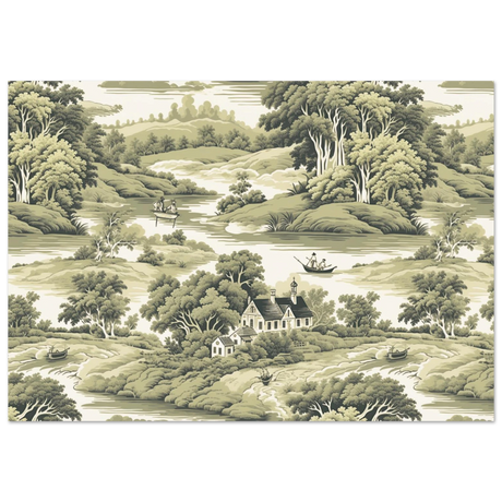 "Whispers of the Countryside" – Vintage Scenic Wall Art Print - Fine Art Poster - 70x100 cm / 28x40″ - 