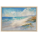 Whispers of the Shore – Coastal Serenity in Motion | Wall art Print - Framed Canvas - 50x75 cm / 20x30″ - Wood frame