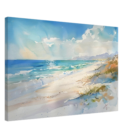 Whispers of the Shore – Coastal Serenity in Motion | Wall art Print - Canvas - 50x75 cm / 20x30″ - 