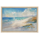 Whispers of the Shore – Coastal Serenity in Motion | Wall art Print - Framed Canvas - 40x60 cm / 16x24″ - Wood frame