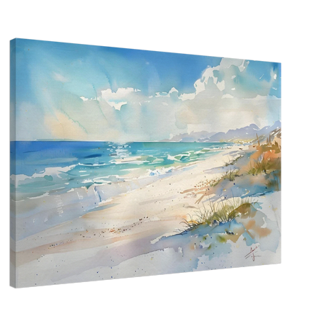 Whispers of the Shore – Coastal Serenity in Motion | Wall art Print - Canvas - 60x90 cm / 24x36″ - 