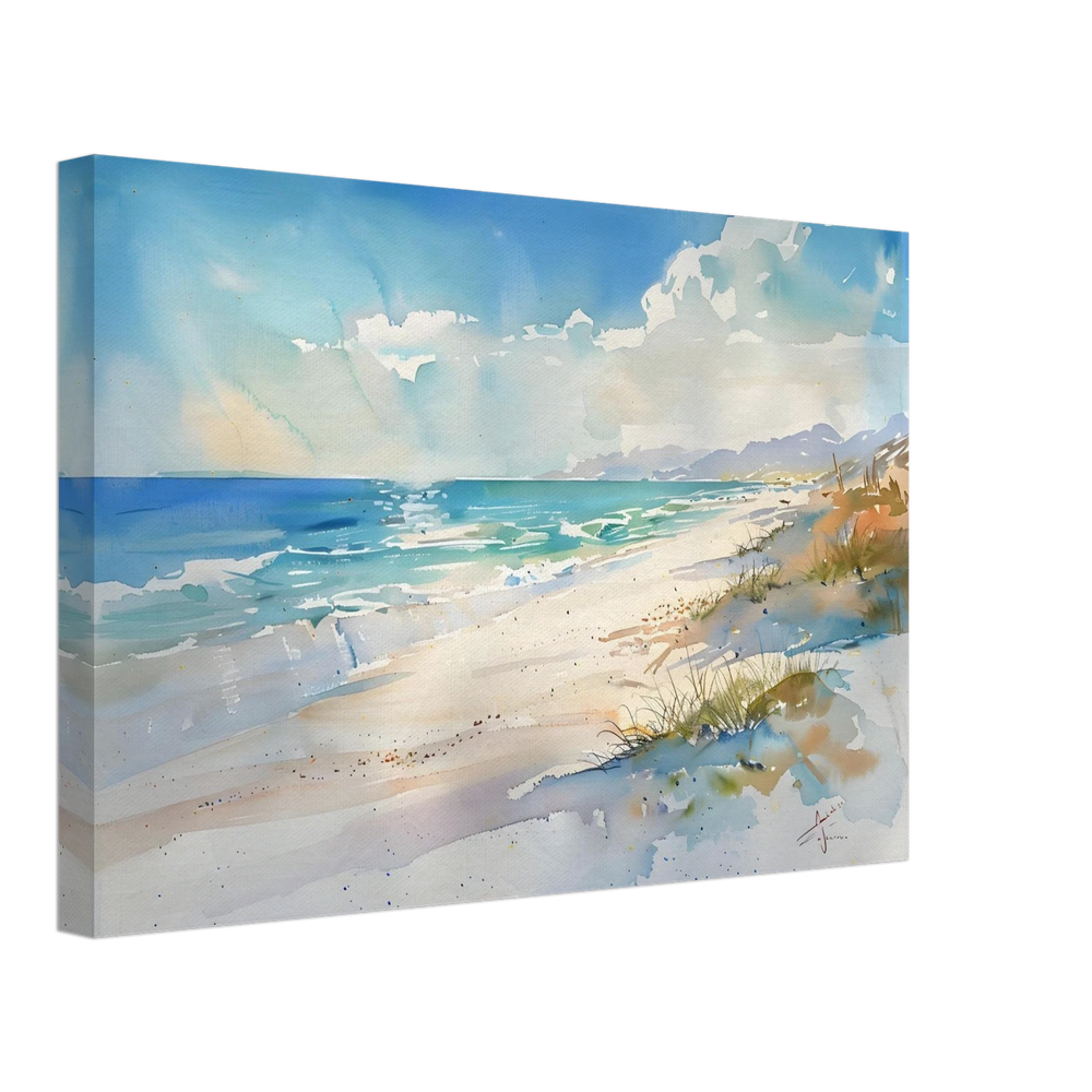 Whispers of the Shore – Coastal Serenity in Motion | Wall art Print - Canvas - 30x45 cm / 12x18″ - 