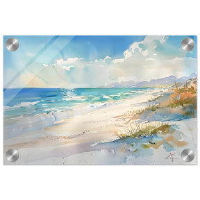 Whispers of the Shore – Coastal Serenity in Motion | Wall art Print - Acrylic Print - 20x30 cm / 8x12″ - 