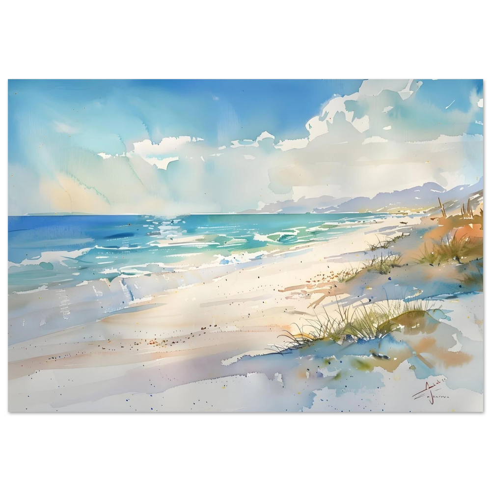 Whispers of the Shore – Coastal Serenity in Motion | Wall art Print - Fine Art Poster - 70x100 cm / 28x40″ - 