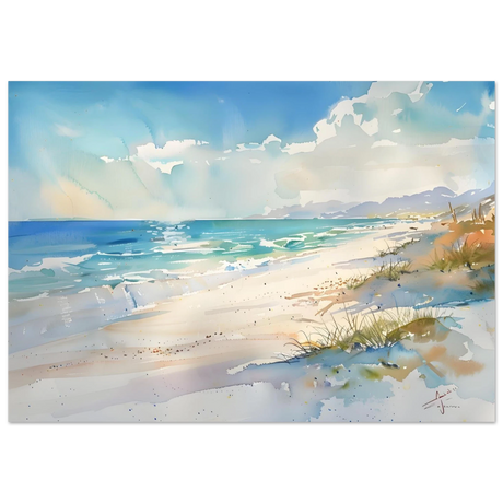 Whispers of the Shore – Coastal Serenity in Motion | Wall art Print - Fine Art Poster - 70x100 cm / 28x40″ - 