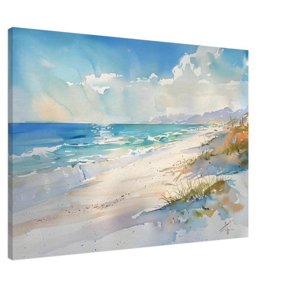 Whispers of the Shore – Coastal Serenity in Motion | Wall art Print - Canvas - 70x100 cm / 28x40″ - 
