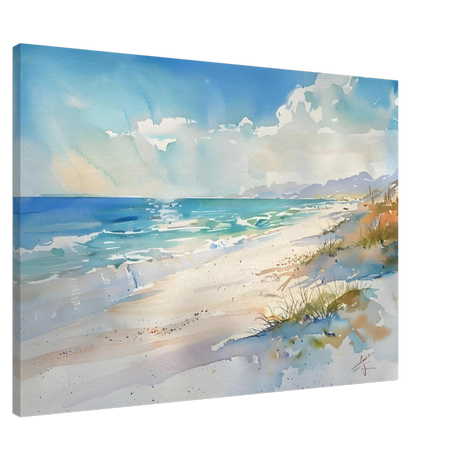 Whispers of the Shore – Coastal Serenity in Motion | Wall art Print - Canvas - 70x100 cm / 28x40″ - 