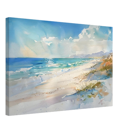 Whispers of the Shore – Coastal Serenity in Motion | Wall art Print - Canvas - 40x60 cm / 16x24″ - 