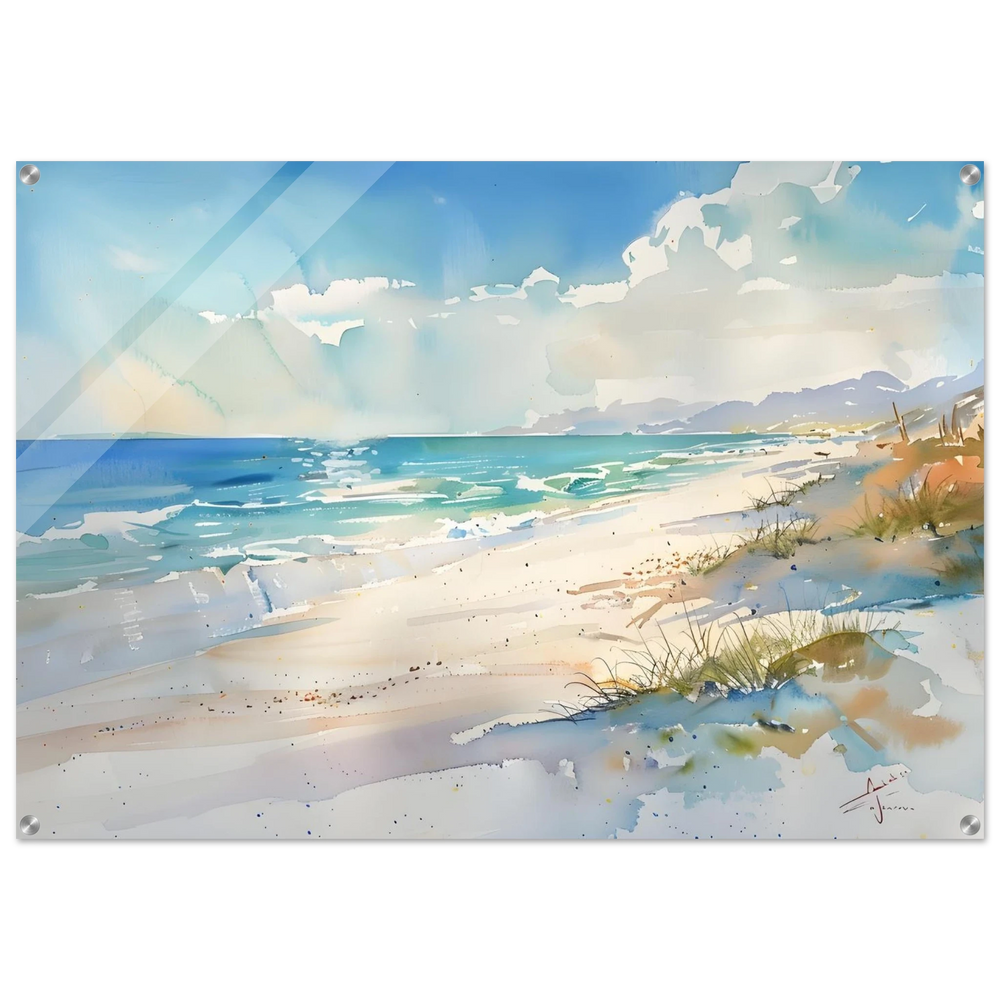 Whispers of the Shore – Coastal Serenity in Motion | Wall art Print - Acrylic Print - 70x100 cm / 28x40″ - 