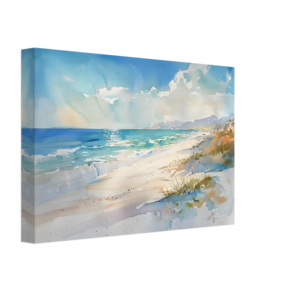 Whispers of the Shore – Coastal Serenity in Motion | Wall art Print - Canvas - 20x30 cm / 8x12″ - 
