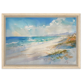 Whispers of the Shore – Coastal Serenity in Motion | Wall art Print - Framed Canvas - 30x45 cm / 12x18″ - Wood frame
