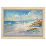 Whispers of the Shore – Coastal Serenity in Motion | Wall art Print - Framed Canvas - 20x30 cm / 8x12″ - Wood frame