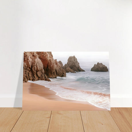 "Whispers of the Shore" – Tranquil Coastal Fine Art Photography | Wall art print - Brushed Aluminum Print - 30x45 cm / 12x18″ - 