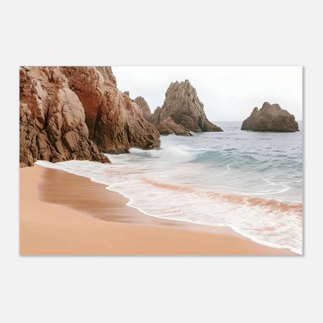 "Whispers of the Shore" – Tranquil Coastal Fine Art Photography | Wall art print - Aluminum Print - 20x30 cm / 8x12″ - 