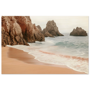 "Whispers of the Shore" – Tranquil Coastal Fine Art Photography | Wall art print - Wood Prints - 30x45 cm / 12x18″ - 