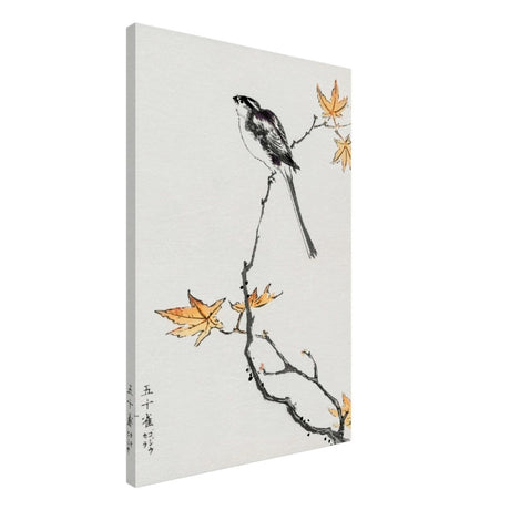 Whispers of the Sparrow | Traditional Japanese Ink and Wash wall art print - Canvas - 50x75 cm / 20x30″ - 