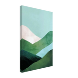 Whispers of the Valley – Minimalist Mountain Layers | wall art print - Canvas - 30x45 cm / 12x18″ - 