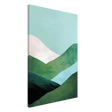 Whispers of the Valley – Minimalist Mountain Layers | wall art print - Canvas - 60x90 cm / 24x36″ - 