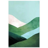 Whispers of the Valley – Minimalist Mountain Layers | wall art print - Fine Art Poster - 60x90 cm / 24x36″ - 