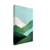 Whispers of the Valley – Minimalist Mountain Layers | wall art print - Canvas - 20x30 cm / 8x12″ - 