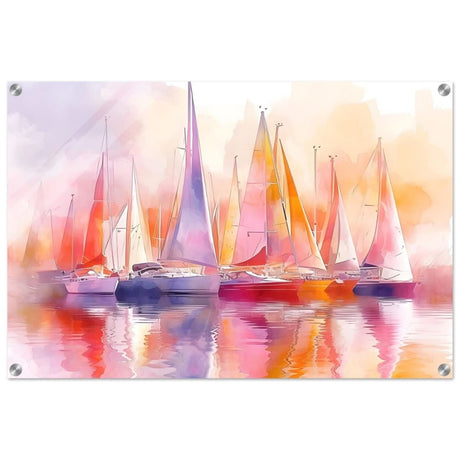 Whispers of the Wind | Contemporary Watercolor Seascape - Acrylic Print - 50x75 cm / 20x30″ - 